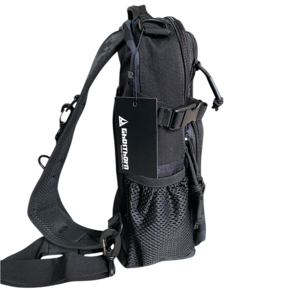 Ghosthorn New Black Camouflage Tactical Fishing Waterproof Lightweight Backpack - Picture 3 of 12